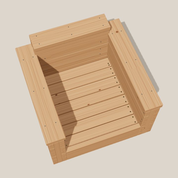 3D build guide, step 9: install the seat slats