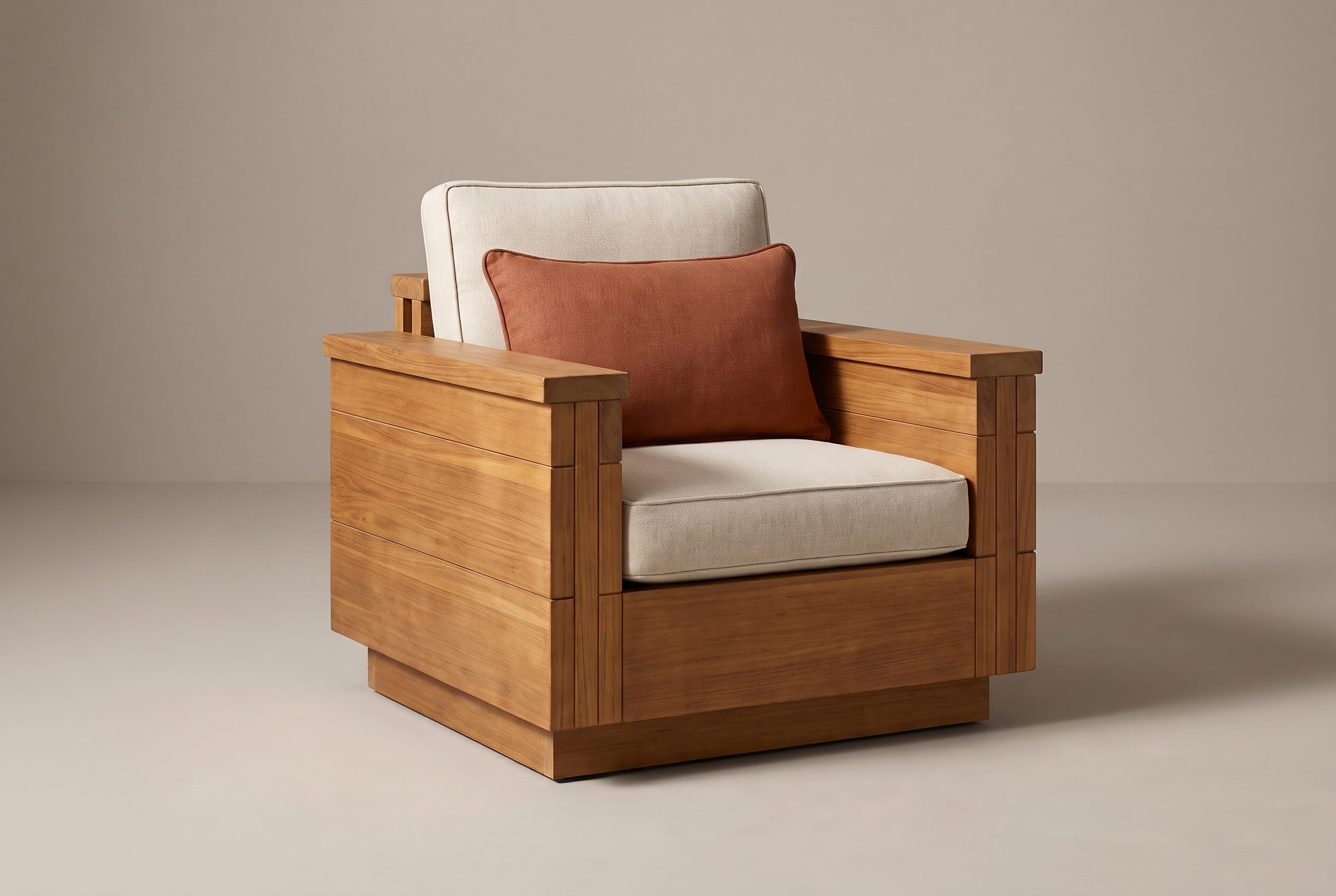 Block Lounge Chair, front view