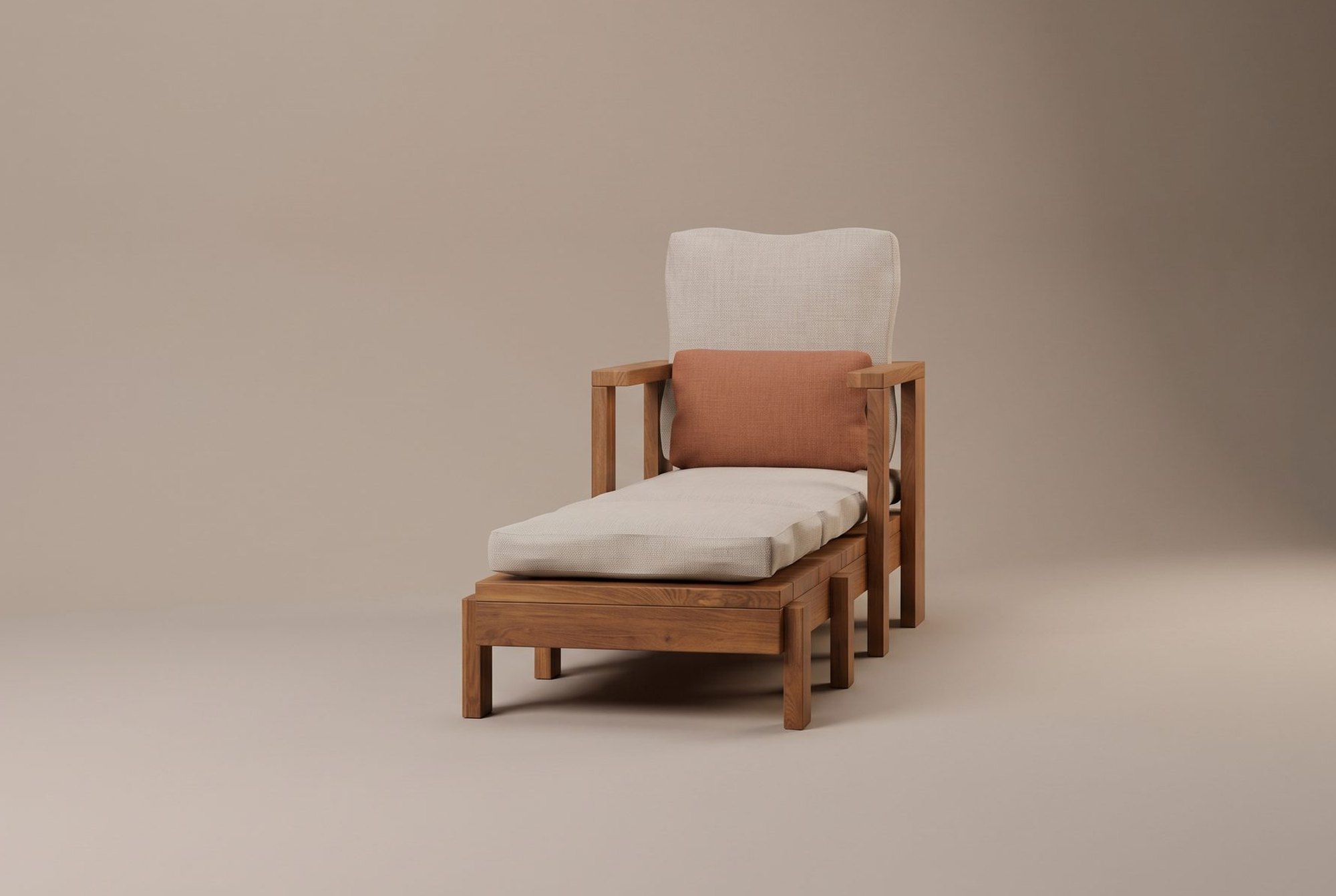 Frame Chaise Lounge, front view