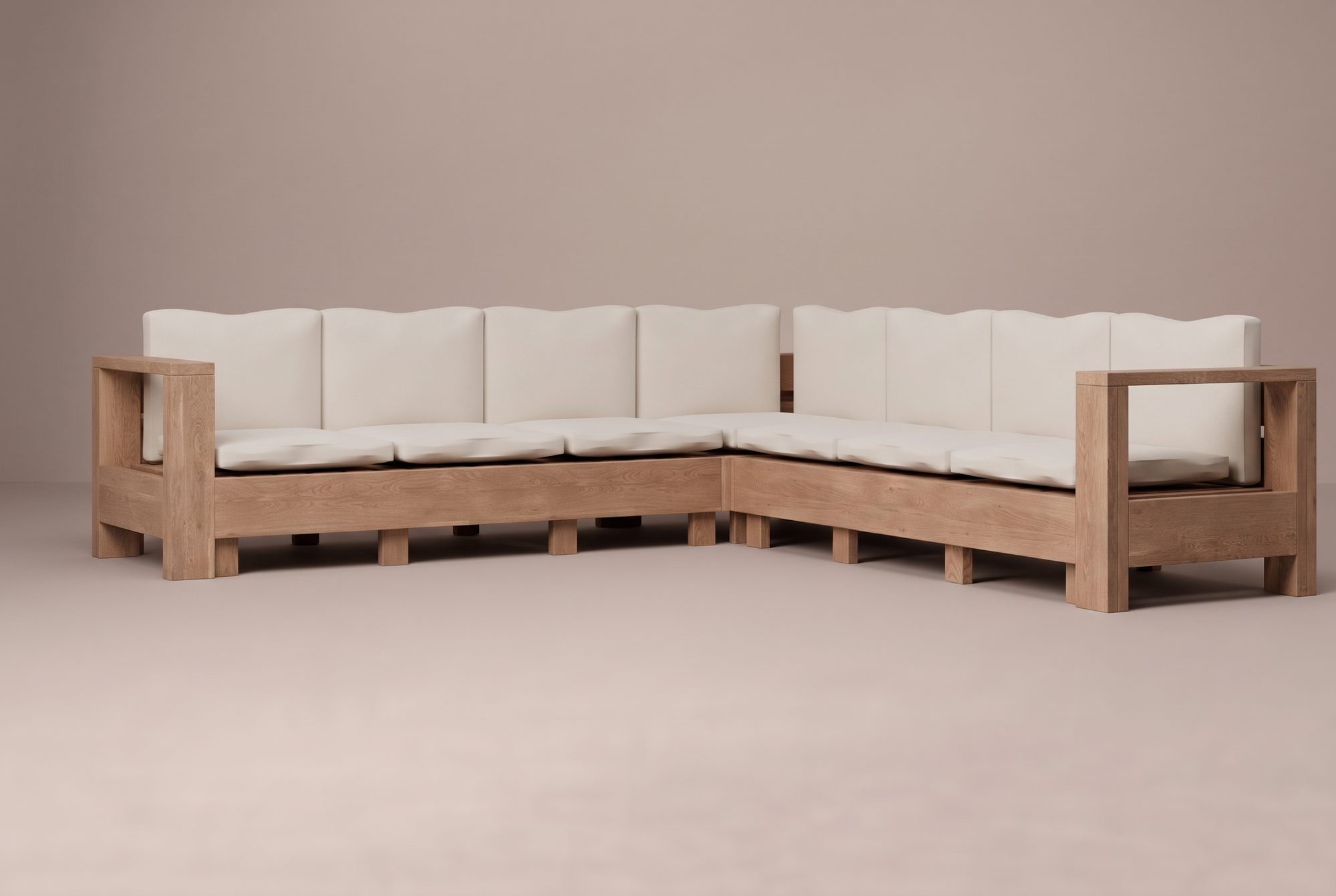 Frame L Sectional, front view