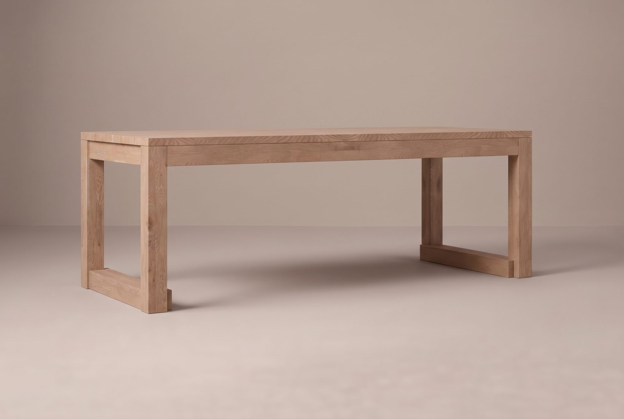 Block Dining Table, front view
