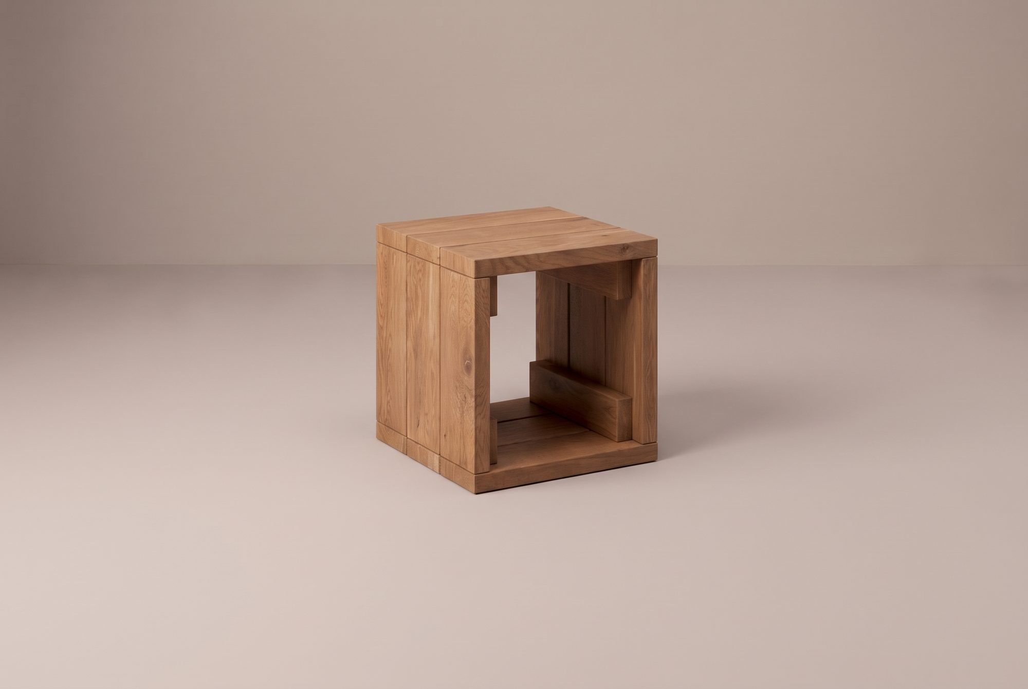 Block Loop Stool, front view